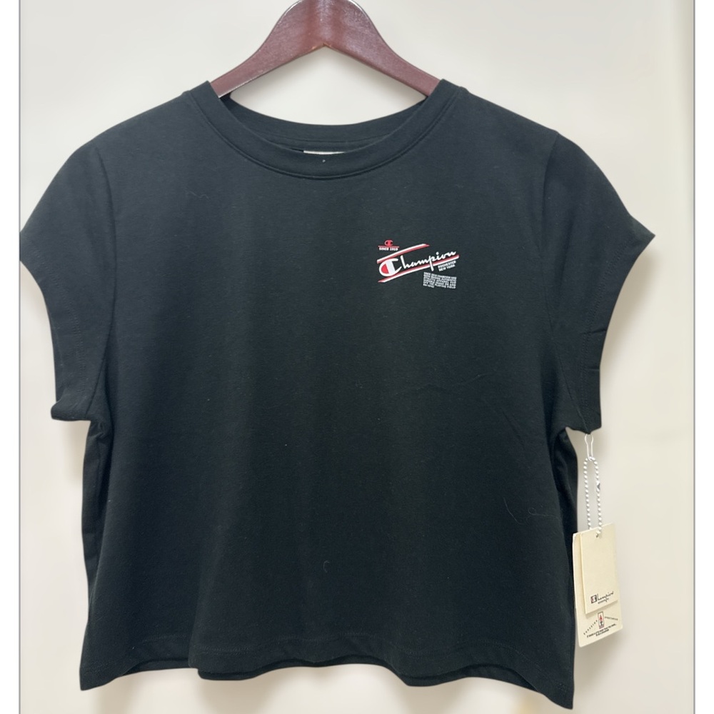 TOP T-Shirt Champion ROCHESTER N.Y Black Color Size XL  Is New With Tag.